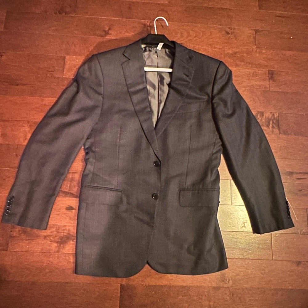 Men's Charcoal Gray Suit Jacket